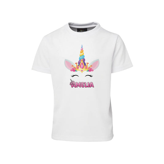 Unicorn design on sublimation t-shirt