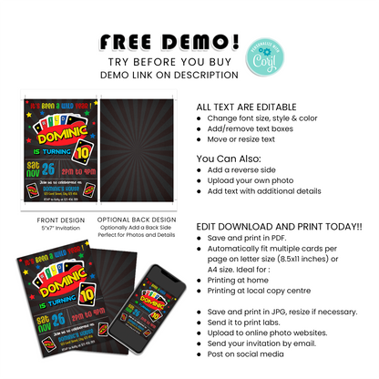 Create Your Own Uno Birthday Card Invitations for a Memorable Party