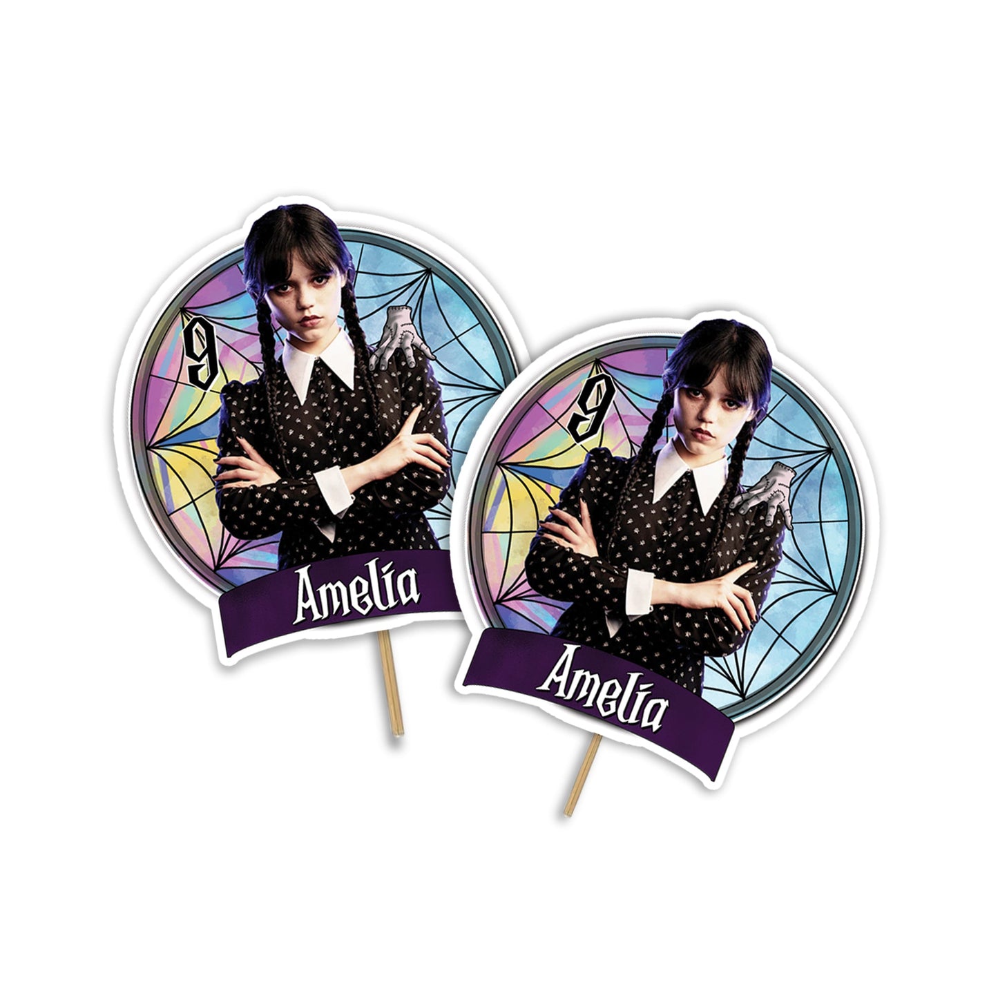 Wednesday Addams Personalized Cake Toppers