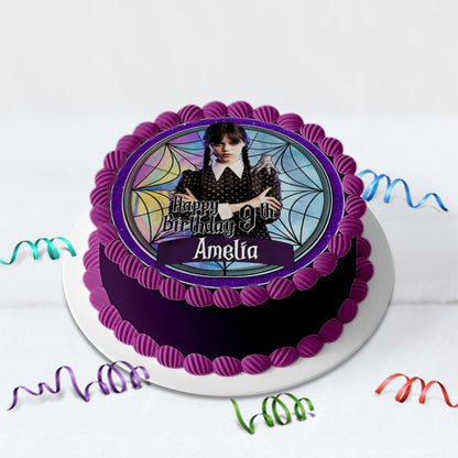 Wednesday Addams Birthday Decorations, Wednesday Netflix Party Supplies, Wednesday Series Themed, Wednesday Digital Template, Editable Wednesday Image SVG PNG