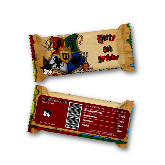 Wizard Rice Krispies Treats Label and Candy Bar Label with Custom designs