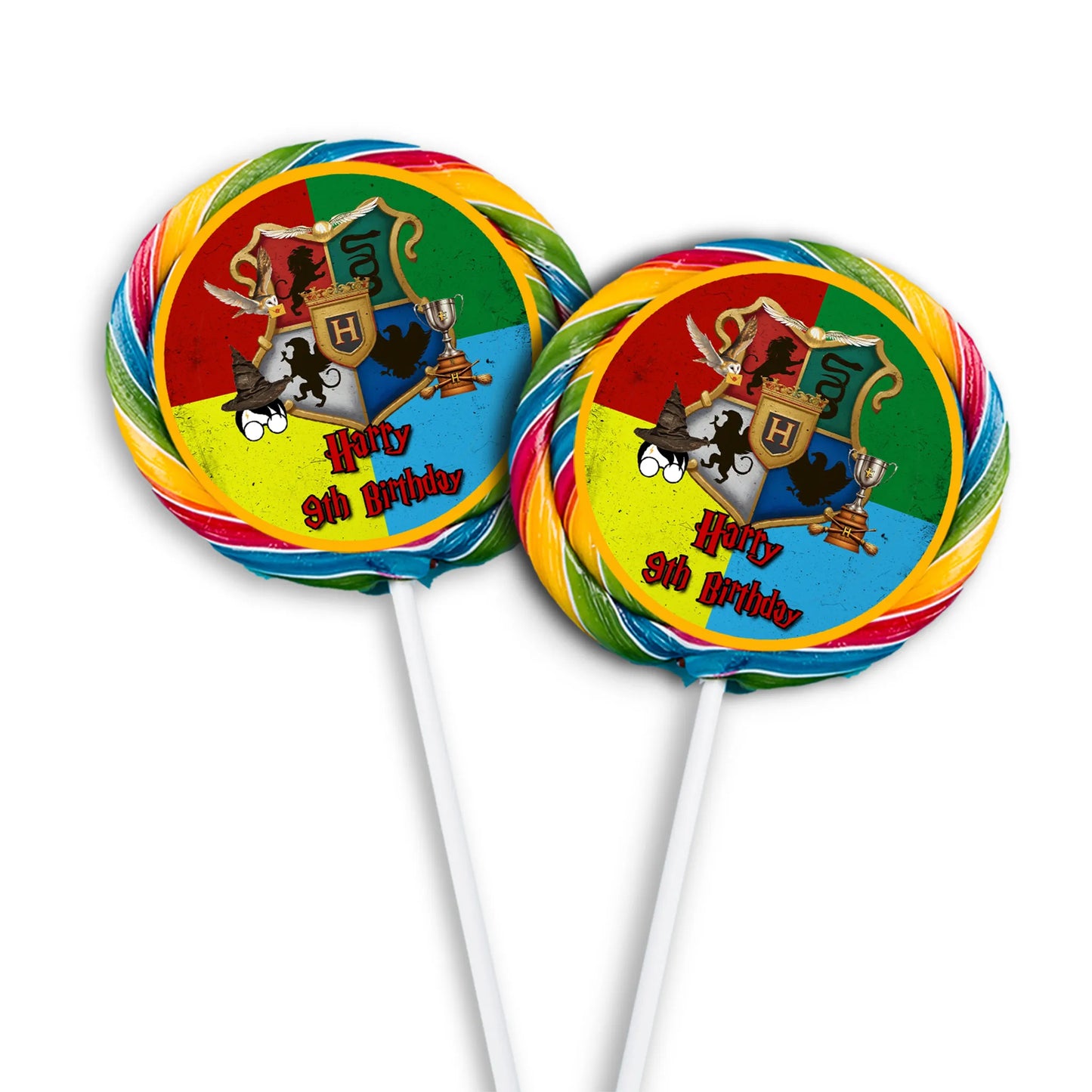 Wizard Personalized Lollipop Label for magical Party favors