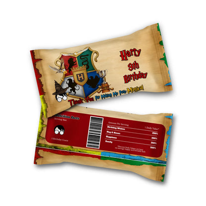 Wizard Personalized Skittles Label with Custom name and Wizard graphics