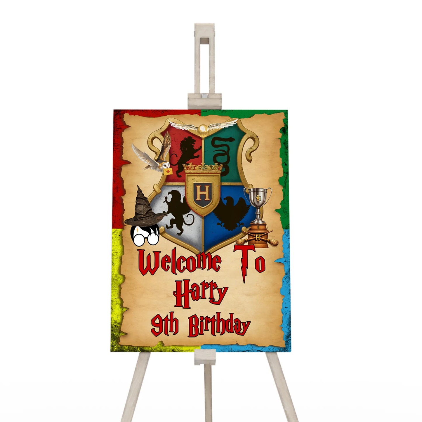 Wizard Personalized Welcome Sign with Custom name for Wizard Birthday Parties