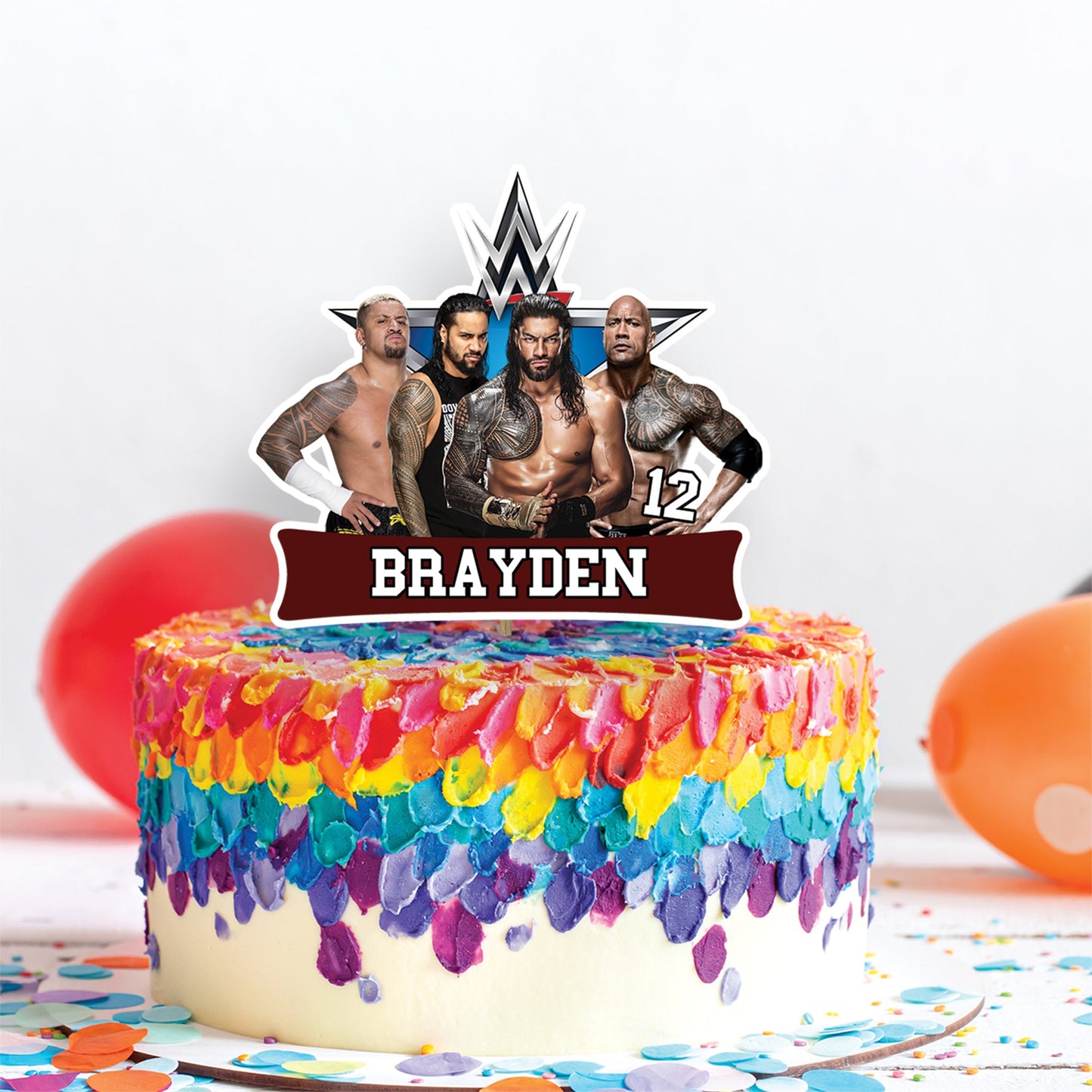 WWE WrestleMania Birthday Decorations, Smackdown Party Supplies, Royal Rumble, The Bloodline, WWE The Bloodline SVG