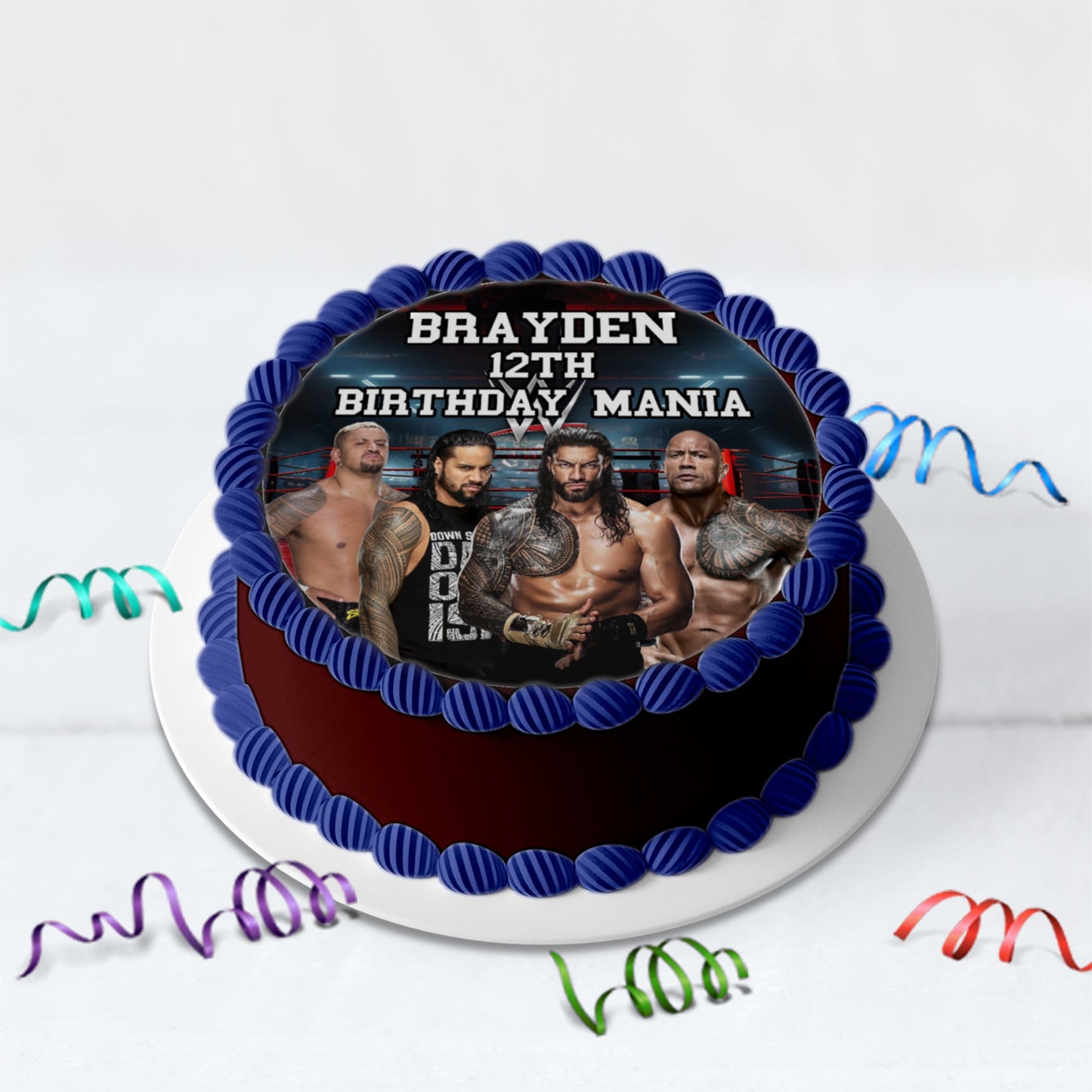 WWE WrestleMania Birthday Decorations, Smackdown Party Supplies, Royal Rumble, The Bloodline, WWE The Bloodline SVG