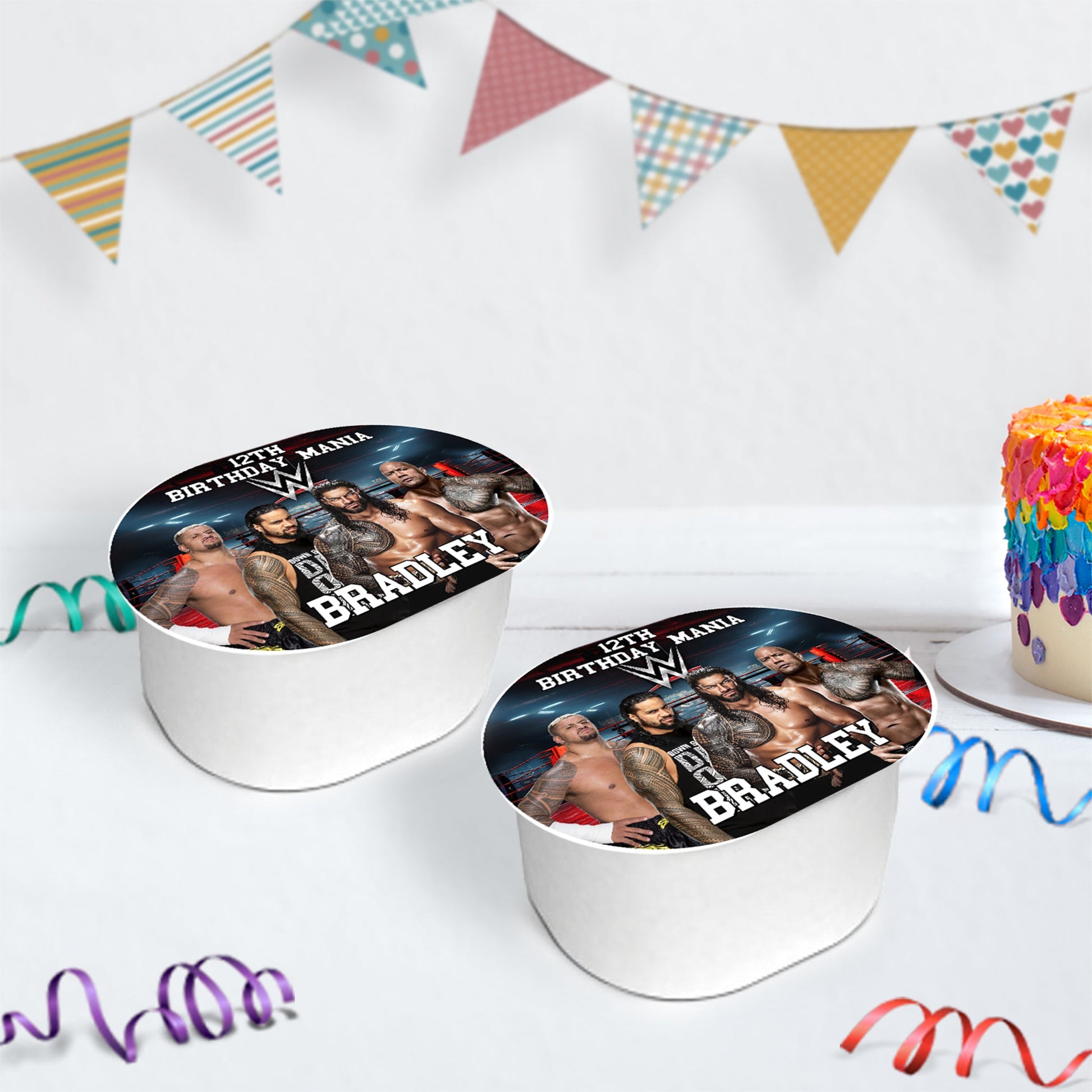 WWE WrestleMania Birthday Decorations, Smackdown Party Supplies, Royal Rumble, The Bloodline, WWE The Bloodline SVG