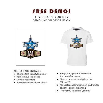 Wrestle Sublimation T-Shirts - Wear Your Passion with Custom Apparel