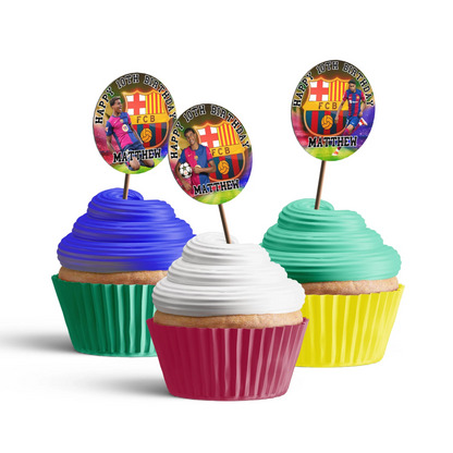 Lamine Yamal Personalized cupcake Toppers for Unique Party Treats