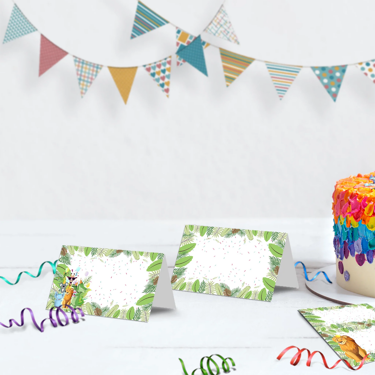 Zoo Party Birthday Decorations, Wild One Birthday Party Supplies, Safary Party Themed, Zoo Birthday Digital Template, Editable Zoo Party Image SVG PNG