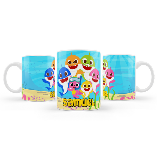 Sublimation Mug with Baby Shark design