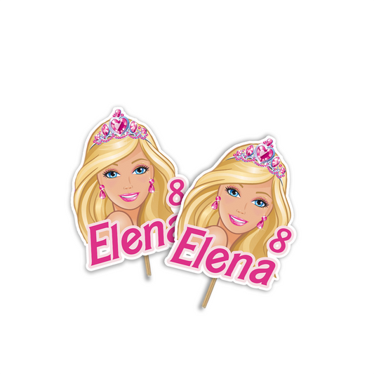 Barbie Personalized Cake Toppers for a unique party
