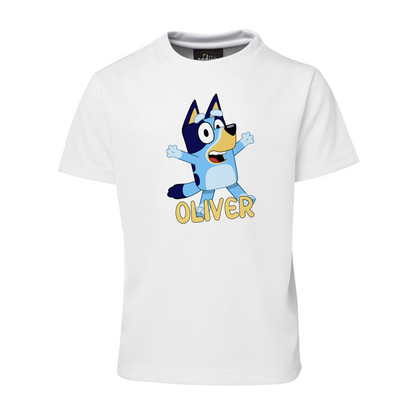 Bluey Sublimation T-Shirt showing your Bluey love in style