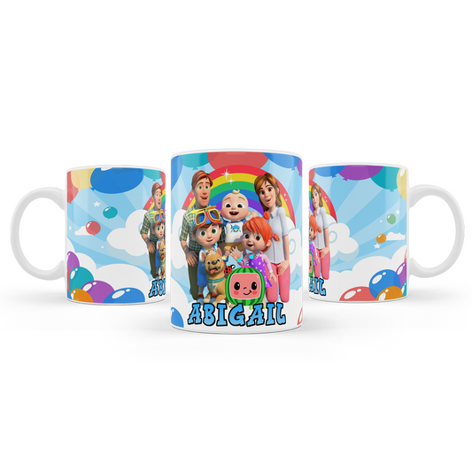 Sublimation mug with Cocomelon theme