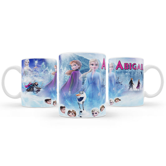 Frozen themed sublimation mug