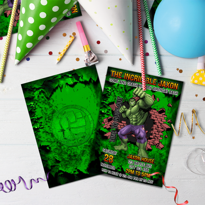 Hulk Birthday Decorations, Marvel The Avenger Party Supplies, Superhero, Hulk Hands, The Incredible Hulk SVG