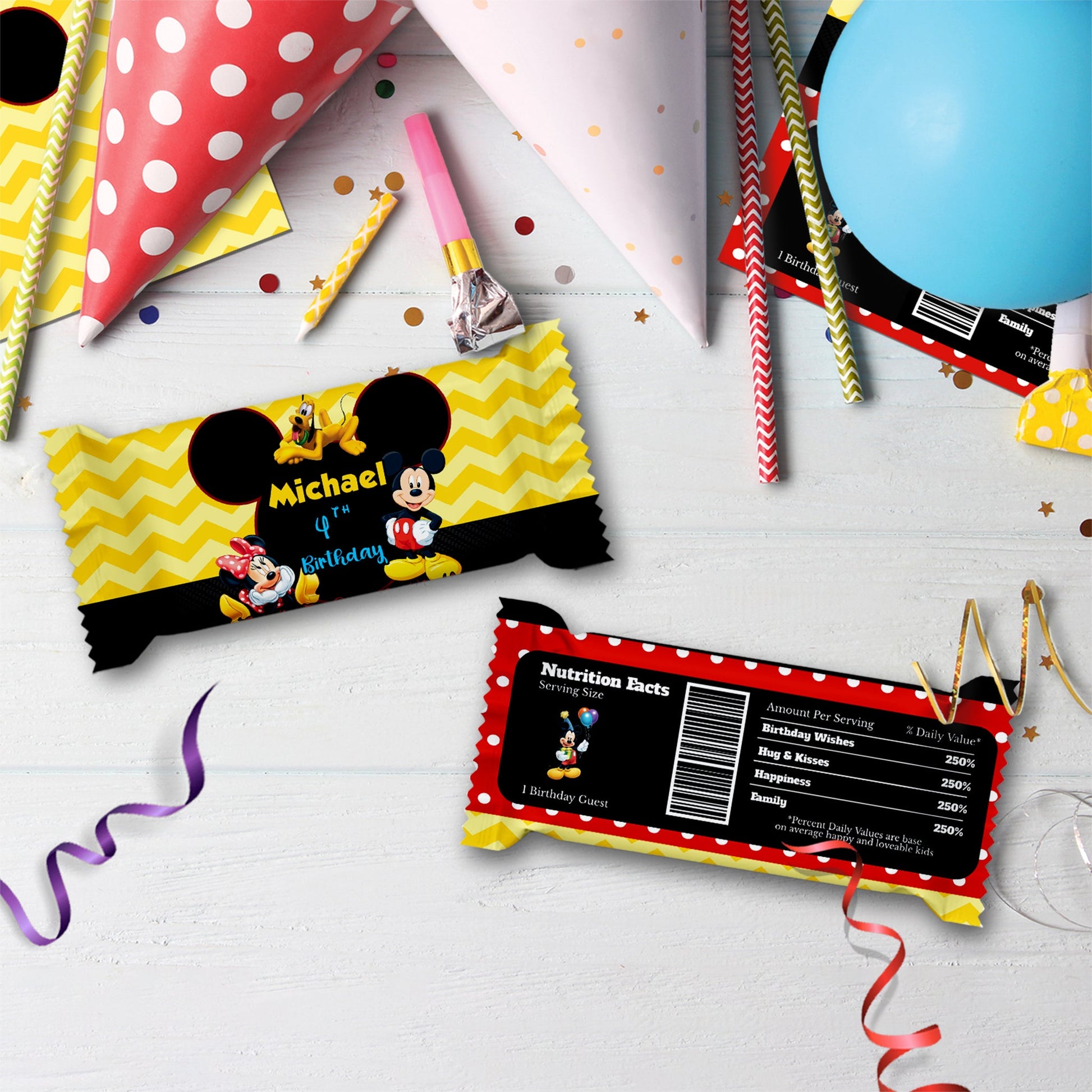 Mickey & Minnie Mouse Birthday Decorations, Disney Party Supplies, Mickey Mouse Themed, Minnie Mouse Digital Template, Editable Mickey & Minnie Mouse Image SVG PNG