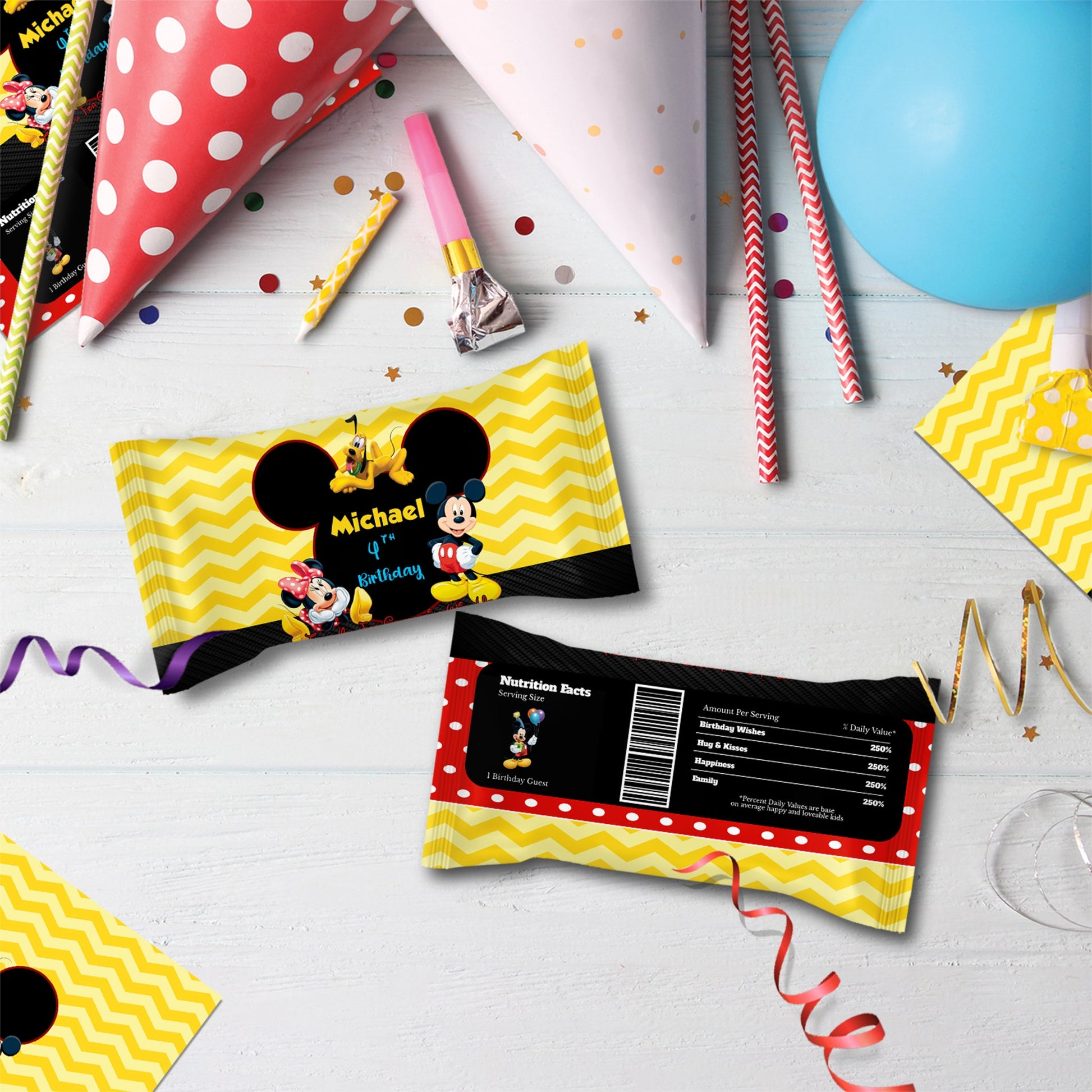 Mickey & Minnie Mouse Birthday Decorations, Disney Party Supplies, Mickey Mouse Themed, Minnie Mouse Digital Template, Editable Mickey & Minnie Mouse Image SVG PNG