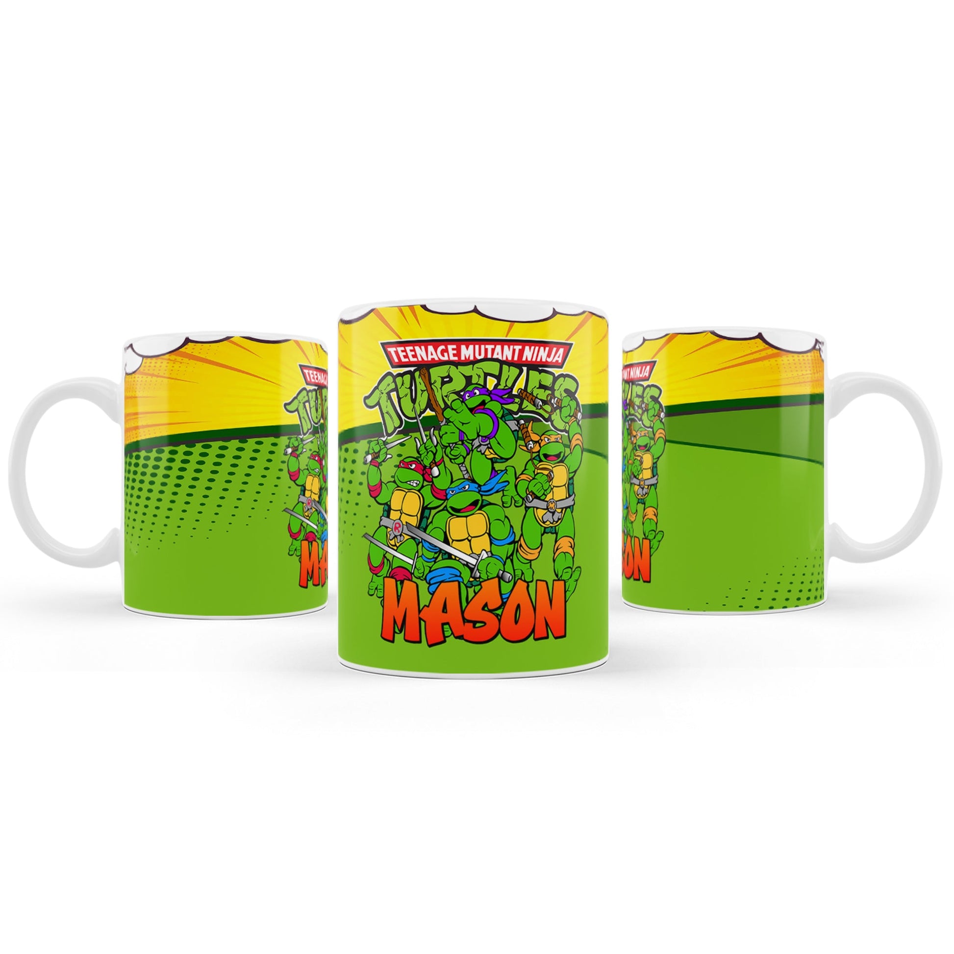 Sublimation mug with Teenage Mutant Ninja Turtles design