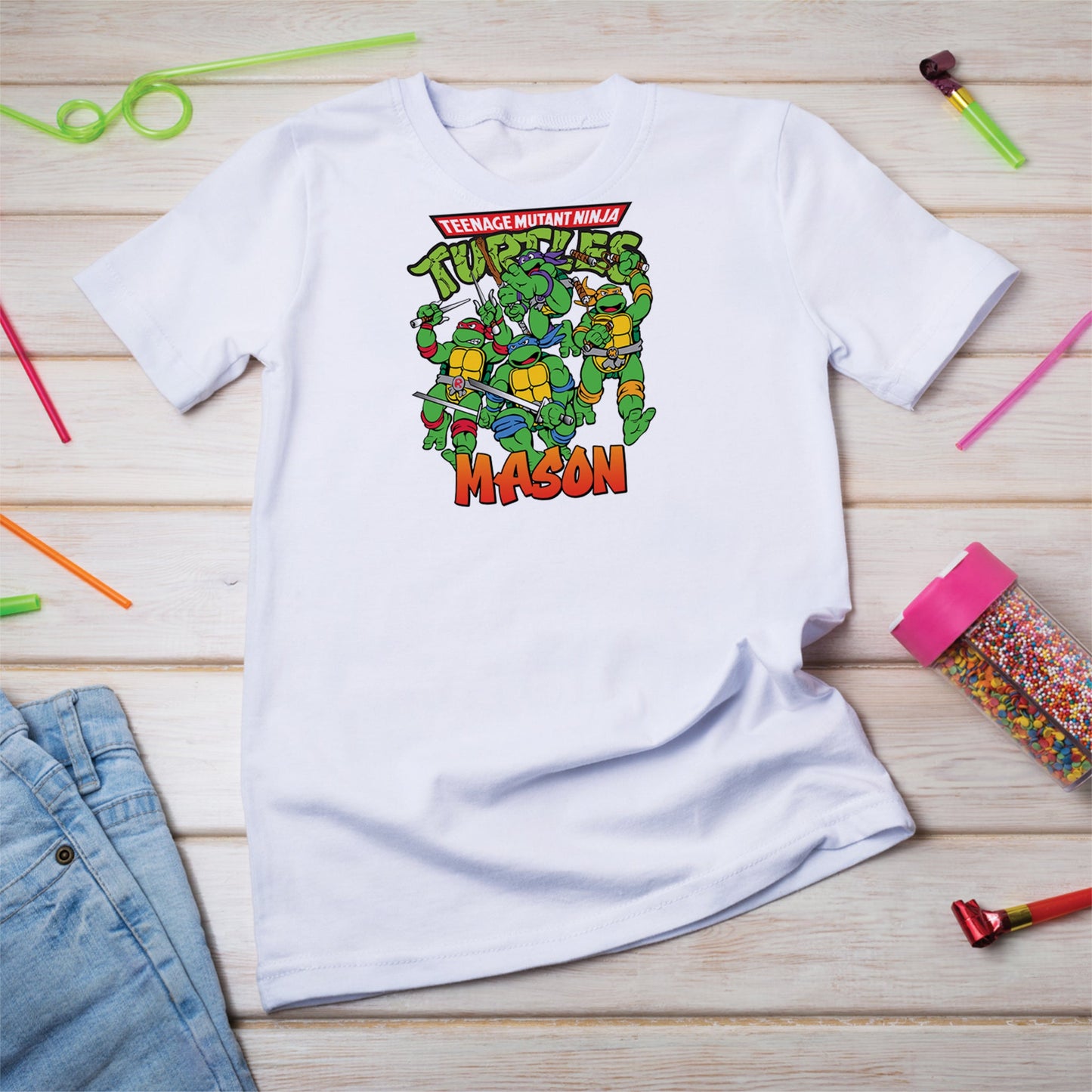 Mutant Ninja Turtles Birthday Decorations, Ninja Turtles Party Supplies, TMNT, Leonardo, Donatello, Raphael and Michelangelo, Teenage Mutant Ninja Turtles SVG