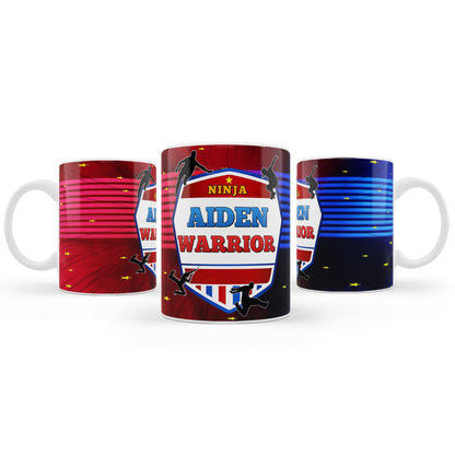 Sublimation mug with Ninja Warrior theme