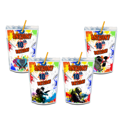 Caprisun Label/Juice Pouch Label for Paint Ball Games