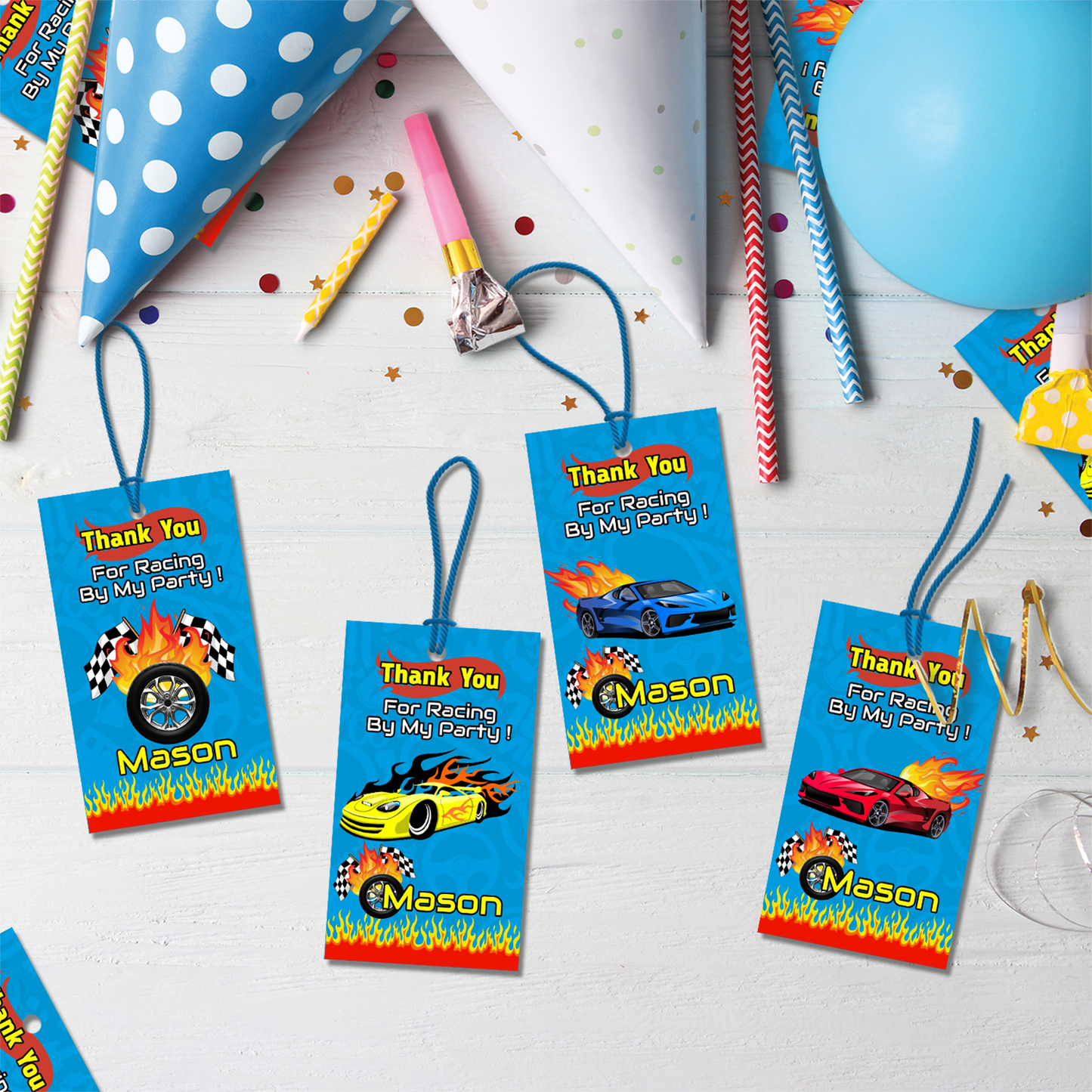 Hotwheels Birthday Decorations, Race Track Party Supplies, Nascar Themed, Race Car Digital Template, Editable Race Car Image SVG PNG