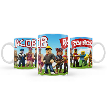 Roblox themed sublimation mug