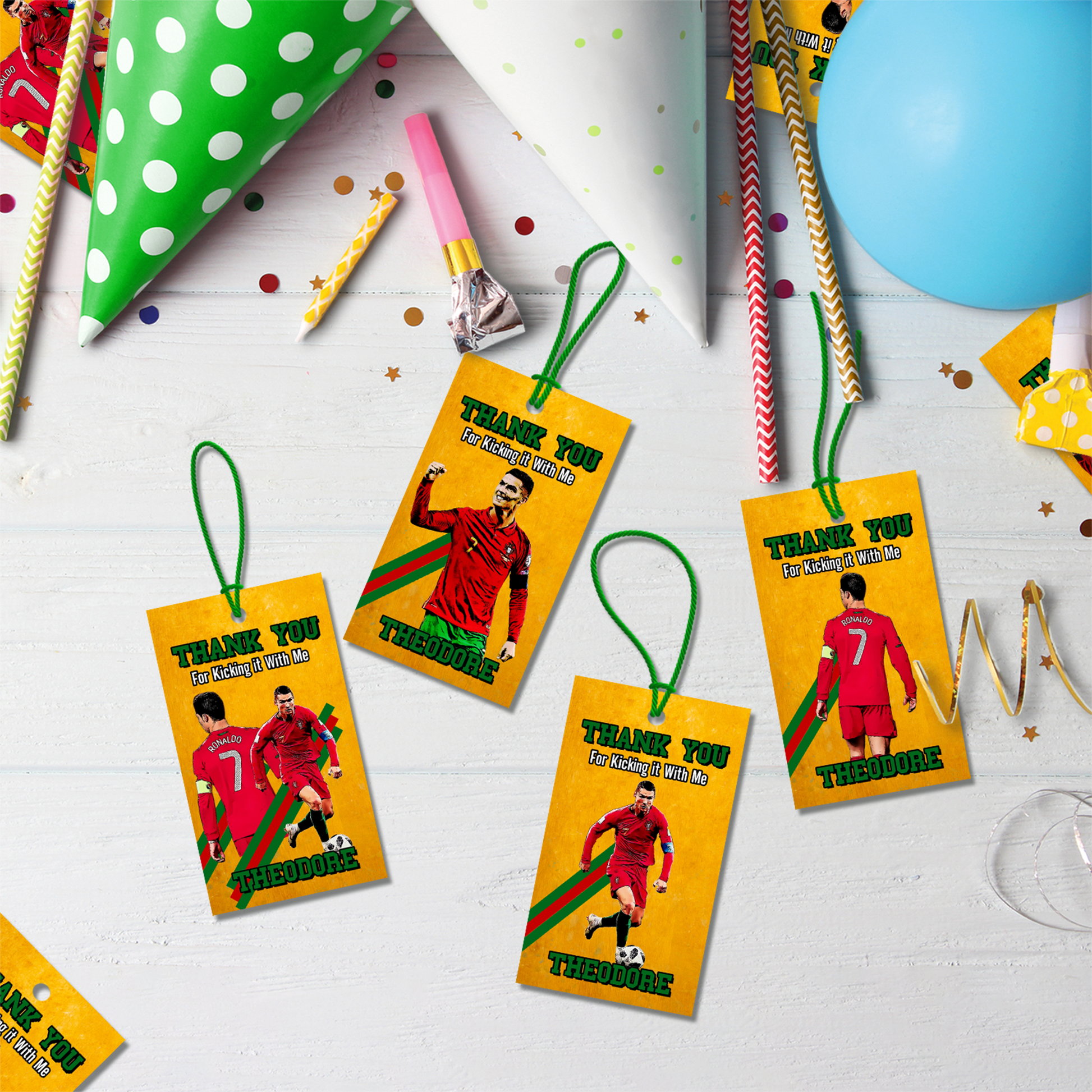 Ronaldo Birthday Decorations, FIFA World Cup Party Supplies, Ronaldo Portugal, CR7, Ronaldo CR7 SVG