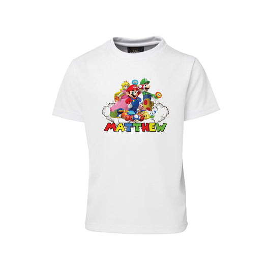 Sublimation T-Shirt with Super Mario theme