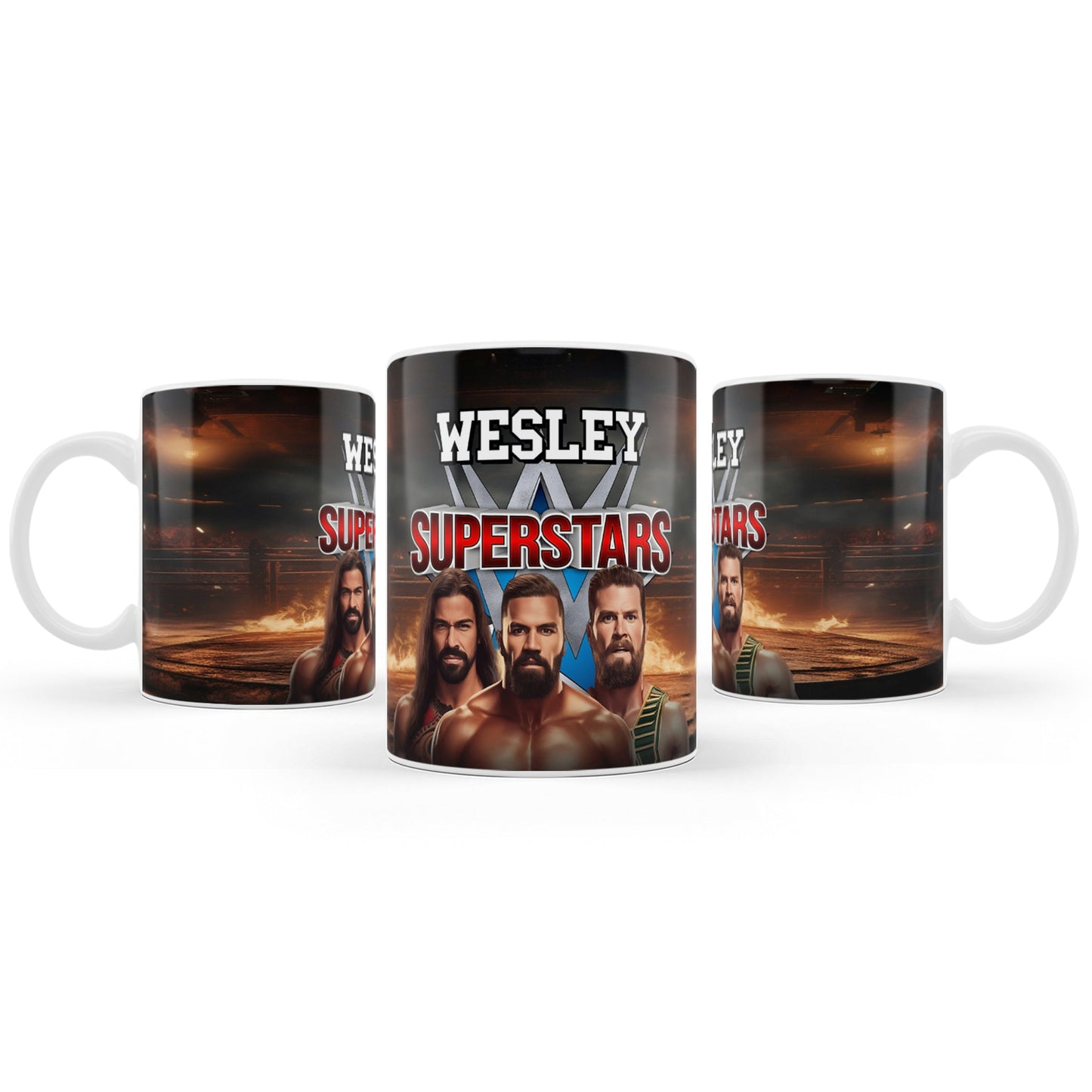 WWE themed sublimation mug