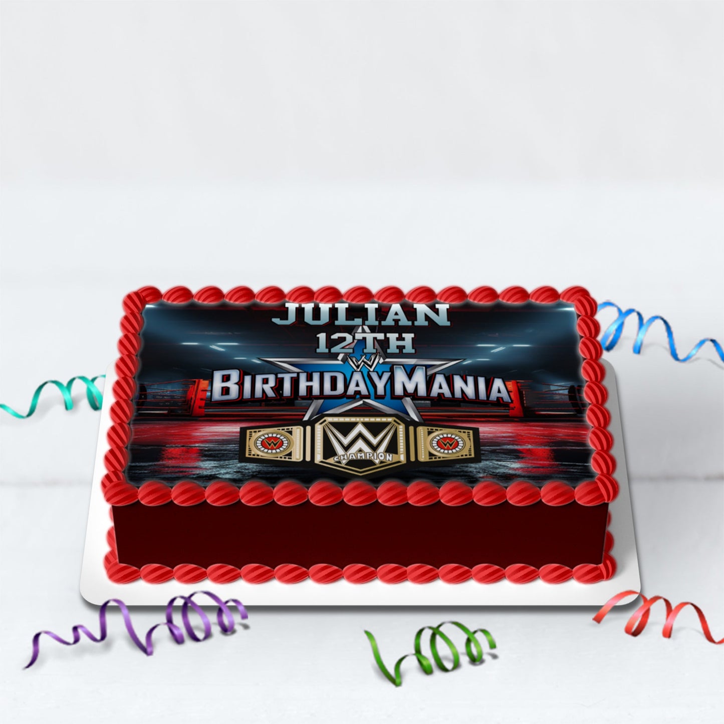 WWE WrestleMania Birthday Decorations, WWE Party Supplies, Royal Rumble, Pro Wrestling, WWE WrestleMania SVG